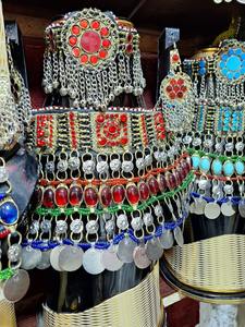 High Quality <b>Bridal</b> Afghani Vintage <b>Jewelry</b> <b>Sets</b> Afghan Style Tribal Kuchi Handmade Golden Color <b>Jewelry</b> <b>Set</b> Comfortable - Product Image 5