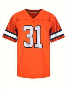 100% Polyester Mesh Durable Stretch Nom et numéro personnalisés Bandes Sublimation Respirant Maillot de football américain - Product Image 5