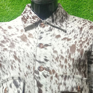 Chaqueta de Cuero Vacuno con Pelo Real para Hombre, Nuevo Diseño, Abrigo con Pelo para Hombre, Chaqueta de Piel de Cocodrilo de Nuevo Estilo para Hombre - Product Image 3