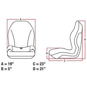Asiento para tractor cortacésped compacto Gator Loader con reposabrazos - Product Image 2
