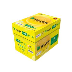 Papel de copia A4 amarillo IK de alta calidad suministrado a precio directo de fábrica con entrega rápida - Product Image 3
