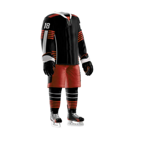 Uniforme de hockey sur glace de taille personnalisée confortable en stock 100% uniforme de hockey sur glace en polyester pour adultes - Product Image 1