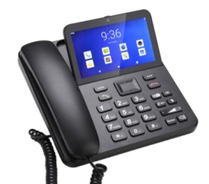 MAXCOMM 4G LTE Android 12 Téléphone de bureau à écran tactile de 5.5 pouces avec caméra 5MP Batterie 3400mAh WhatsApp Terminaux sans fil fixes - Product Image 2