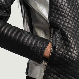 Venta al por mayor de moda de las mujeres chaqueta de cuero de la PU de las mujeres de moda chaqueta de cuero de alta calidad - Product Image 6