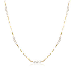 Collar con Dije de Diseño de Triple Perla, Hecho a Mano en Turquía, Plata de Ley 925, Joyería para Compromiso, Boda y Fiesta - Product Image 1