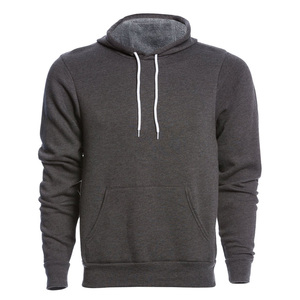 Sudadera con Capucha de Forro Polar Gris Oscuro de Alta Calidad, Manga Larga, Cómoda, Talla Personalizable, Logotipo Frontal, Color Sólido, Ecológica - Product Image 3