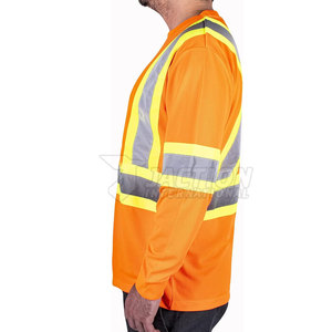 Nueva Camisa de Trabajo Personalizada de Alta Visibilidad, Camisa de Seguridad Reflectante para Trabajo - Product Image 6