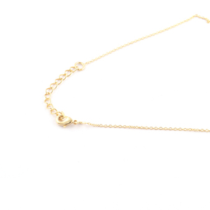 Nouveau Design de mode collier en Y minimaliste rond bleu Iolite Quartz boucle délicate collier Lariat plaqué or chaîne extensible collier - Product Image 6