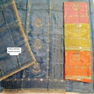 Designer moderne non cousu brodé à la main belle tenue costumes pour la fête indienne Fashion-Forward Style traditionnel - Product Image 1