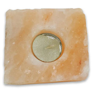 Bougeoir en sel rose de l'Himalaya artisanal en cristal naturel en vente! - Product Image 5