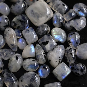 พลอยมูนสโตนสายรุ้งธรรมชาติสำหรับ100% อัญมณีทรงแปดเหลี่ยม - Product Image 3