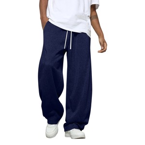 กางเกงสเวตเตอร์ขนแกะลำลองสำหรับผู้ชาย, กางเกงวิ่งพร้อมเชือกผูกเอวผ้าที่เป็นมิตรต่อสิ่งแวดล้อม - Product Image 1
