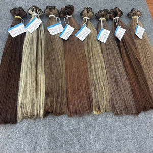 Extensiones de cabello Remy humano 100%, trama Rubia de lujo de alta calidad, cabello teñido, tejido de origen de Vietnam - Product Image 2