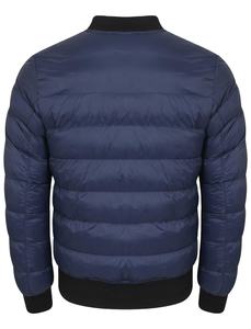 Chaqueta bomber acolchada con Cuello acolchado azul para hombre al por mayor ropa deportiva de piel de oveja para entrenamiento y trotar - Product Image 2