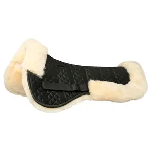 Horse Saddles Pads Horses Sheepskin Jump Riding Jumping Equestrian Wholesale Bareback Half Show Western Saddle Pad