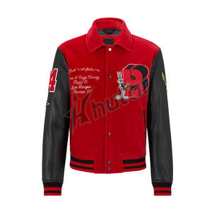 Veste universitaire d'hiver pour hommes de qualité supérieure Style de rue personnalisable avec patchs Letterman brodés durables Position du logo avant - Product Image 6