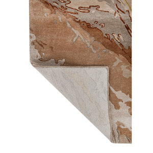 Genesis Hand Tufted <b>Wool</b> & Viscose Rugs Beige & <b>Brown</b> Abstract Pattern for Home Use-Tnq-4376 - Product Image 5