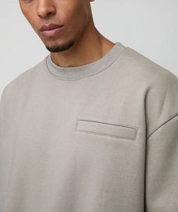 Vente en gros 100% coton sweat homme lourd 480GSM polaire couleur unie Streetwear avec poche avant pour l'hiver - Product Image 5