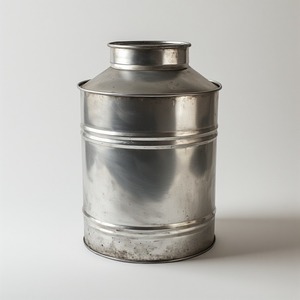 Bidon de lait galvanisé de style rustique traditionnel avec poignées durables, parfait pour le jardin extérieur et les maisons de campagne - Product Image 4