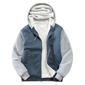 Sweat à capuche en polaire sherpa pour homme, sweat-shirt chaud d'hiver, pull doux en peluche avec poche kangourou, vêtements décontractés pour l'extérieur - Product Image 3