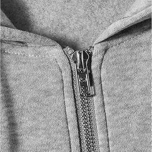 Sudadera con capucha para hombre al por mayor, 100% algodón, con cremallera completa, informal, con cordón y bolsillo canguro, suministro a granel, marca privada - Product Image 4