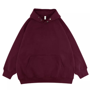 Sweat-shirt à capuche surdimensionné en coton 100% de 550 g/m², vente en gros, impression numérique personnalisée pour l'hiver - Product Image 5