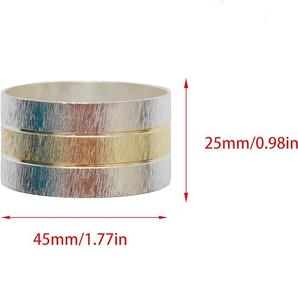 2025ห่วงรัดผ้าเช็ดปากโลหะสีทองมีสไตล์ขายดีที่สุดแหวนผ้าเช็ดปากดีไซน์ทันสมัยคุณภาพสูงสำหรับทุกโอกาสวัสดุทองเหลืองเก็บของหรือเป็นของขวัญ - Product Image 4