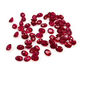 Rubis naturels de Bangkok, ovales calibrés 3x5mm 4x6mm, qualité supérieure, pierres précieuses en vrac, taille brillant, cristal traité thermiquement, couleurs rouge rose - Product Image 2