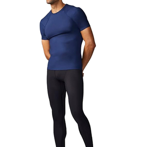 T-shirt de compression sans manches en coton 100% respirant de haute qualité pour hommes, grande taille, vente en gros, toile - Product Image 1