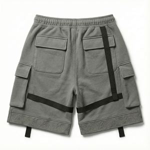 Pantalones Cortos Bermuda de Algodón Grueso Personalizados para Mujer, Corte Regular, Cintura Elástica, Cintura Alta, Estilo Urbano, Gimnasio, Vintage, Estilo Y2K - Product Image 2