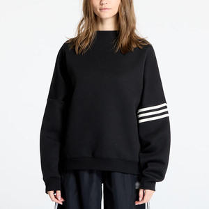 Sweat à capuche surdimensionné pour femme avec logo d'impression bouffante épaule tombante hiver sweat tricoté dos Streetwear - Product Image 2