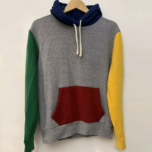 Sweat-shirt à capuche en coton gris chiné multicolore pour homme Style décontracté pour la saison hivernale - Product Image 1