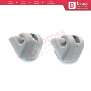 BSR502 2 Piezas Ganchos para Visera Parasol Color Gris para W123 W124 W126 W201 190 W140 - Product Image 4