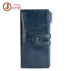 2024 Carteras Mujer Elegant Fashion Ladies Leather Clutch Purse Women Rfid Genuine Leather Long Card Phone Wallet