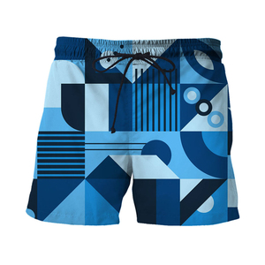Pantalones Cortos Deportivos Casuales de Malla Transpirable para Hombre con Bolsillos, Sublimados a la Moda - Product Image 1