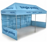 Tente Pop-Up 10x20 pieds à Cadre en Aluminium, Toile Oxford Imperméable et Écologique, Simple Couche, pour Intérieur/Extérieur, Salon Professionnel et Exposition