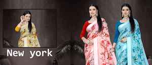 La mayoría de los vendedores exclusivo elegante indio tradicional Sari impreso digital para bodas fiestas para adultos de boutiques indias - Product Image 2