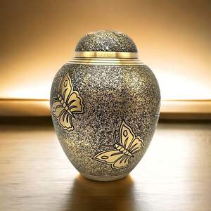 โกศใส่เถ้ามนุษย์ทำด้วยมือทำจากทองเหลืองโลหะทอง2024ทันสมัยทันสมัยที่สุดพร้อมดีไซน์แบบโบราณ - Product Image 5