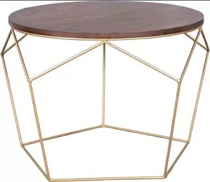 โต๊ะไม้ชุบทองทันสมัยสำหรับวางบนโต๊ะกาแฟแบบฝังกระดูกสไตล์ออตโตมานหรูหราห้องนอนห้องนั่งเล่นส่งตรงจากโรงงานโรงแรม - Product Image 1