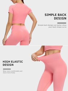 Ensemble de Yoga pour Femmes, Vêtements de Sport Premium, Fabrication Personnalisée OEM, Vente en Gros, Leggings de Yoga à Taille Haute et Élastique - Product Image 2