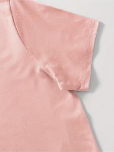 Camiseta de Verano Casual para Mujer 2025, Hombros Caídos, Diseño Personalizado con Impresión, 100% Algodón, Venta al Por Mayor OEM, Alta Calidad, Envío Rápido - Product Image 5