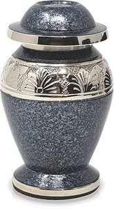 New Unique Designer Beautiful Metal American Style Biodegradable <b>Keepsake</b> Urn <b>Ashes</b> 3 Cubic Inch Capacity Small Cremation <b>Ash</b> - Product Image 3