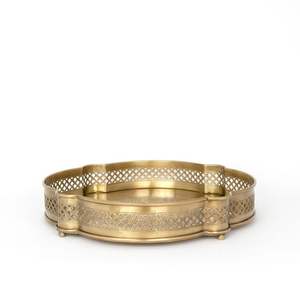 Plateau en acier inoxydable personnalisable avec poignées en bois, écologique pour une utilisation régulière - Product Image 3