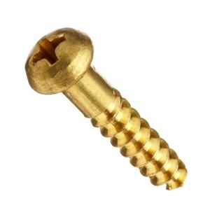 Premium Brass Wood <b>Screws</b> Polished Golden Industrial Fasteners Furniture Hardware Fittings Durable Coarse Thread Standard Size - Product Image 1
