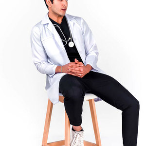 2025 bata de médico de alta calidad para hombres, venta al por mayor, uniforme de laboratorio de Hospital en Pakistán - Product Image 3