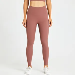 Séchage rapide couleur unie taille haute évacuation de la transpiration Gym Fitness Yoga pantalon serré Scrunch Leggings sport Yoga Leggings