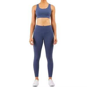 Conjuntos de Yoga de buena calidad para mujer, superventas, algodón multicolor, transpirable, anticontracción, precio barato, conjunto de yoga elegante para mujer, OEM - Product Image 1
