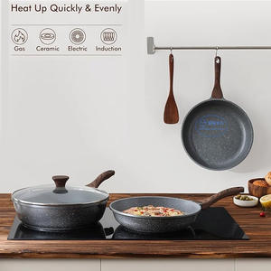 Gas eléctrico antiadherente revestimiento de granito suizo tortilla sartén - Product Image 2