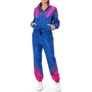 Conjunto de 2 piezas informal de algodón 100% para mujer, pantalón largo y cuello con cremallera, chándales de estilo deportivo para Fitness, conjunto de chándales de invierno - Product Image 1