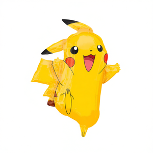 Ballon Pikachu en aluminium 62x78cm, décoration de fête, lot de 2 - Product Image 2